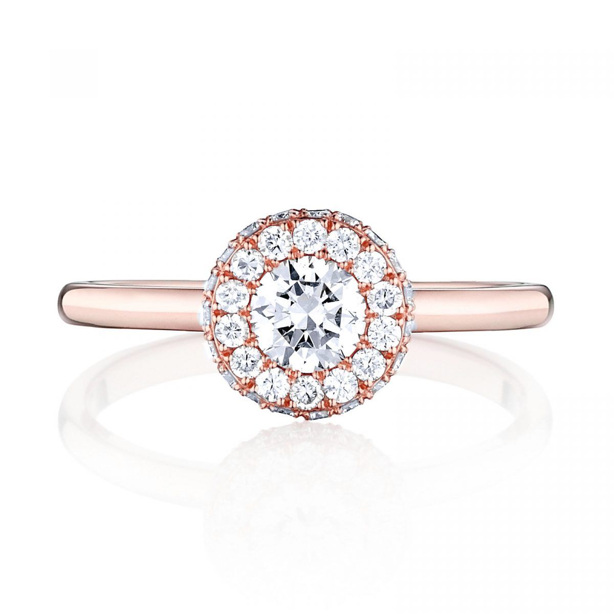 Prsteň Kendall - ružové zlato s prírodnými diamantmi