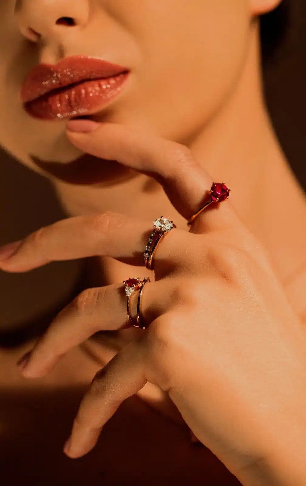 Prsten S Drahokamom Diamant Moissanit Zirkon