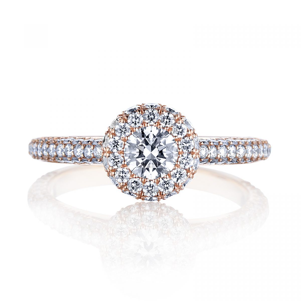 Prsteň Charlotte - ružové zlato s prírodnými diamantmi