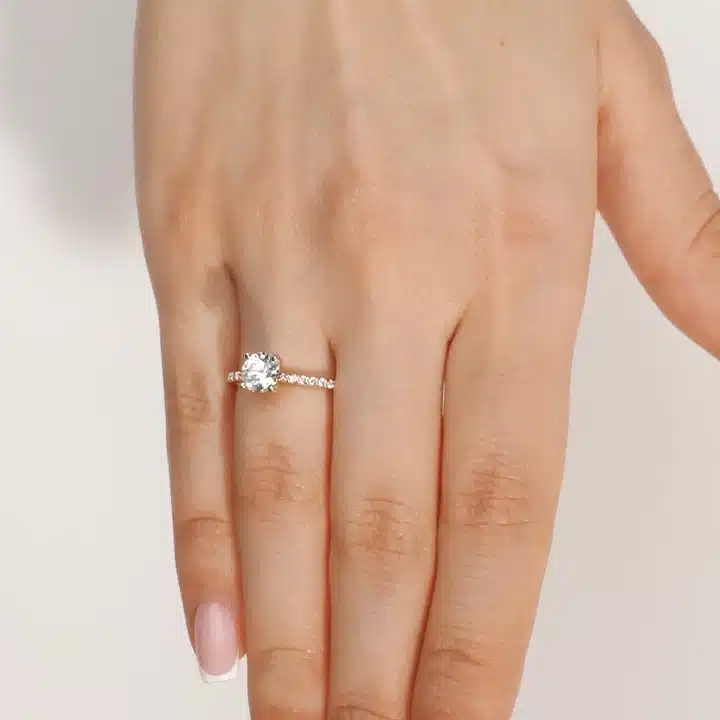 Prsteň Madeline - žlté zlato s prírodným diamantom